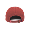 Heathered Red Bullhorn Hat Back Image on white background