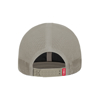 Grey Leather Patch Hat Back Image on white background