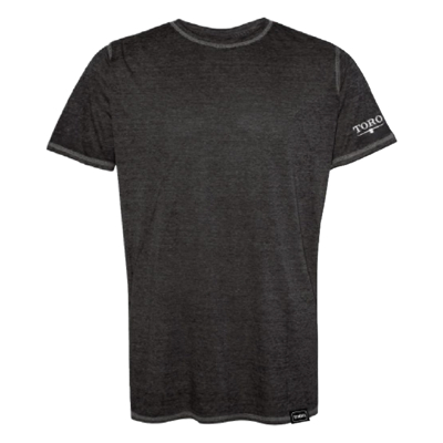 Men's Black Jersey Tee Product Image on white background