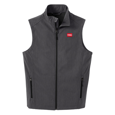 Toro Charcoal Vest Product Image on white background