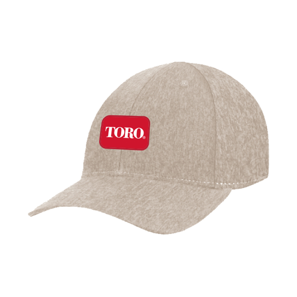 Toro Heathered Oatmeal Cap Front Image on white background