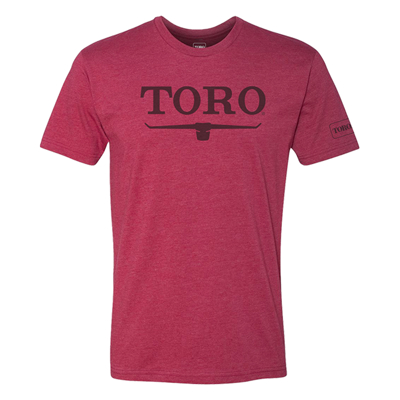 Toro Cardinal Logo Tee Product Image on white background