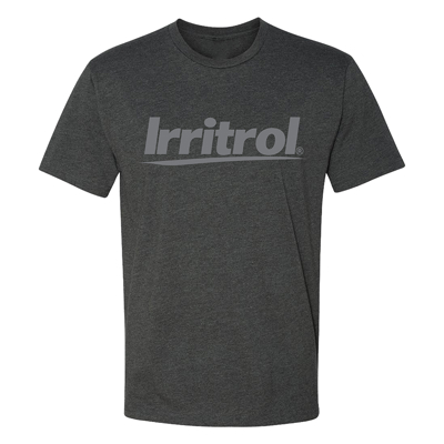 Irritrol Grey Pro Only Logo Tee Front Image on white background