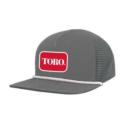 Toro Grey Rope Mesh Trucker Cap Front Image on white background