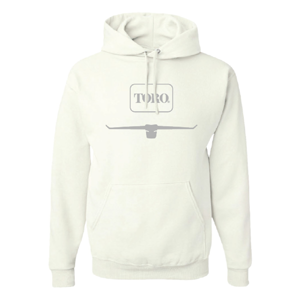 White Toro Value Hoodie Product Image on white background