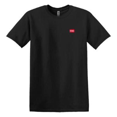 Black Toro Value Tee Product Image on white background