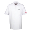 White Toro Dealer Custom Polo Product image on white background