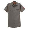 Grey Toro Red Kap® Work Shirt Front Image on white background