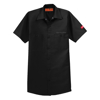 Black Toro Red Kap® Work Shirt Front Image on white background