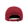 Custom Toro Heathered Red Bullhorn Cap Back Image on white background