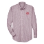 Toro Men's Burgundy Check Button Up Product Image on white background
