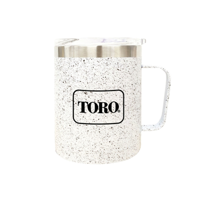 Toro White Travel Camp Mug Product Image on white background
