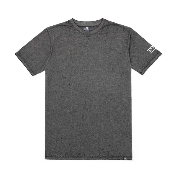 Image of a gray tee with white Toro logo on the side