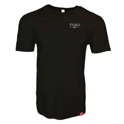 Black Toro Bull Sketch SS Tee Product Image with Toro logo on the left chest