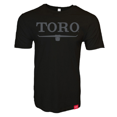 Black Toro Vintage Logo Tee Product Image with Toro logo on the front