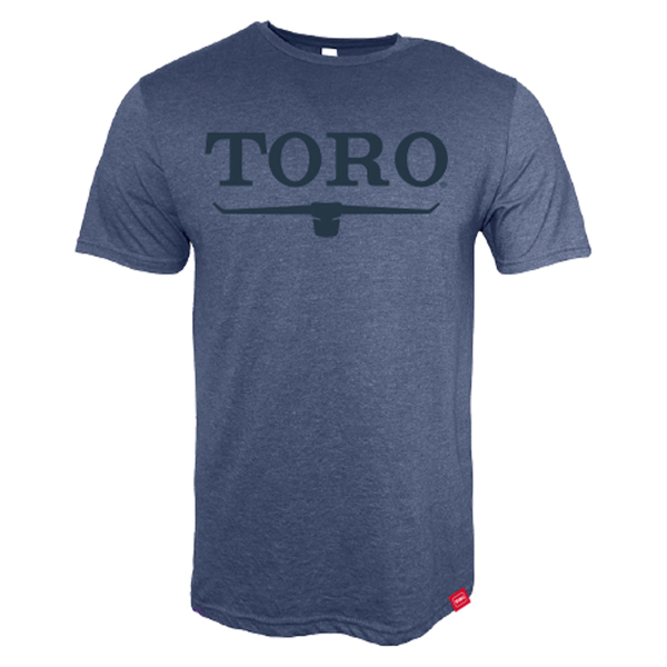  Heather Navy Toro Vintage Heather Logo Tee Product Image with Toro logo on the front