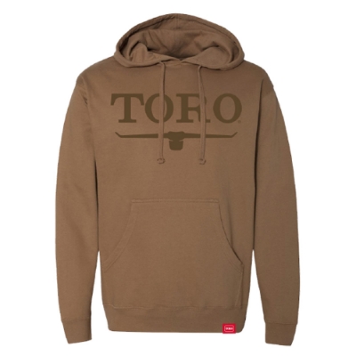 Saddel Toro Vintage Logo Hoodie Product Image with Toro logo on the front