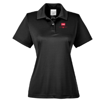 Black Toro Women's Value Polo Product Image with Toro logo on the left chest