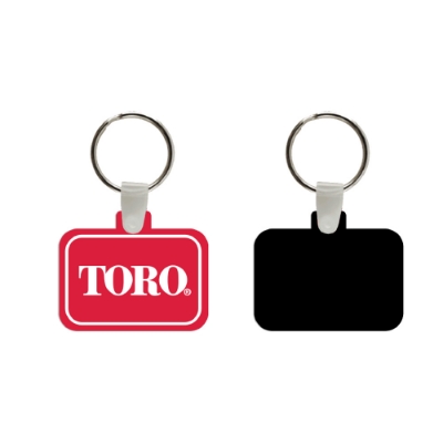 Toro Soft PVC Keychain Front and Back product image on white background