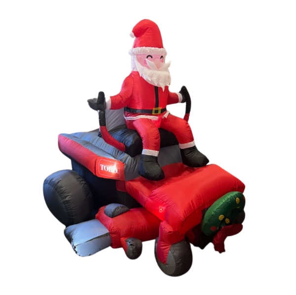 Inflatable Toro Titan Z Turn Santa Mower