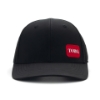 Black Performance Logo Hat Front Image on white background