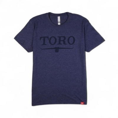 Heather Navy Toro Vintage Heather Logo Tee Product Image with Toro logo on the front