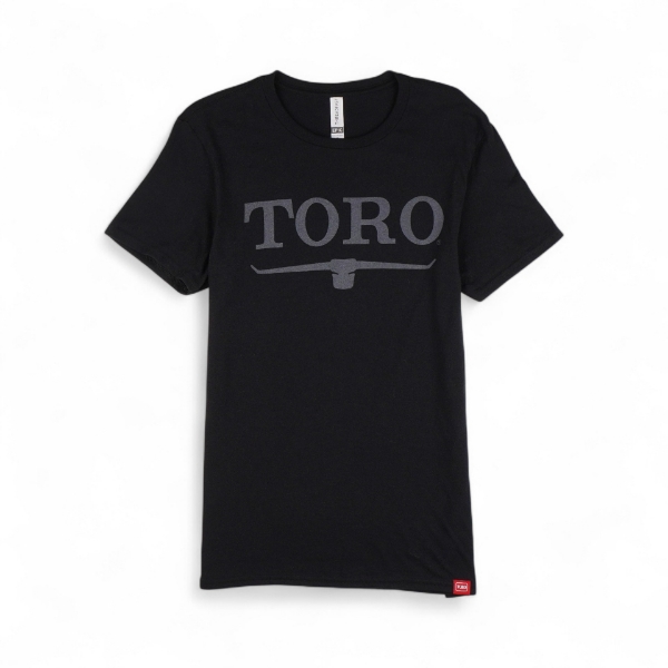 Black Toro Vintage Logo Tee Product Image with Toro logo on the front