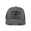 Toro Richardson 112 Charcoal Hat 2.0 front facing photo. Shows front crown and bill in charcoal with the Toro Vintage logo in black.