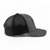 Toro Richardson 112 Charcoal Hat 2.0 Side Photo showing wearer's right side. Back mesh is black with front crown and bill are charcoal in color.